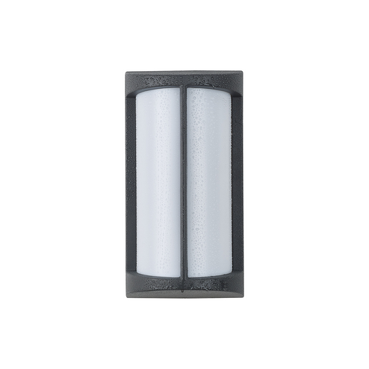 C-Lighting Edgar Wall Lamp, 1 x E27, IP54, Dark Grey/Opal  - 59728