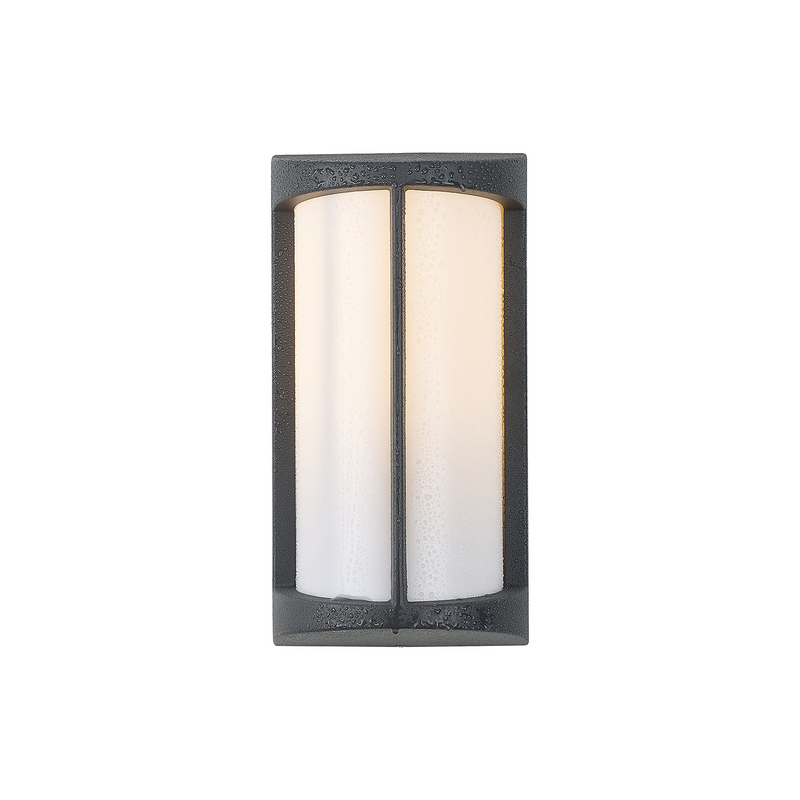 Load image into Gallery viewer, C-Lighting Edgar Wall Lamp, 1 x E27, IP54, Dark Grey/Opal  - 59728
