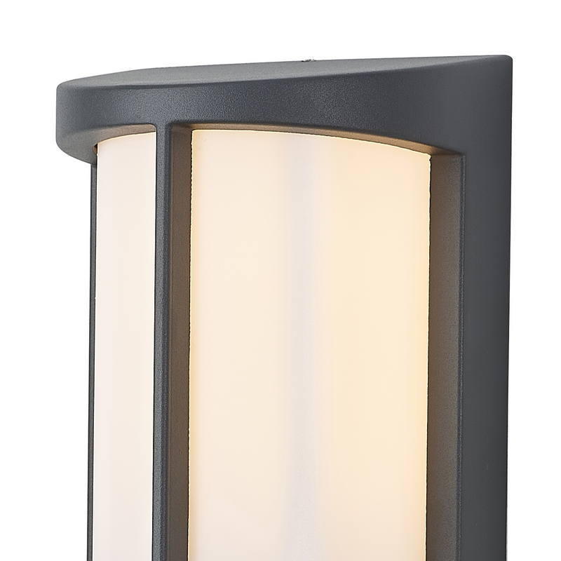 Load image into Gallery viewer, C-Lighting Edgar Wall Lamp, 1 x E27, IP54, Dark Grey/Opal  - 59728
