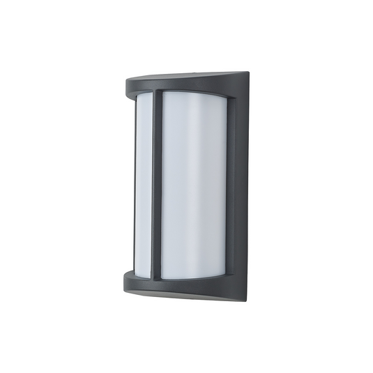 C-Lighting Edgar Wall Lamp, 1 x E27, IP54, Dark Grey/Opal  - 59728