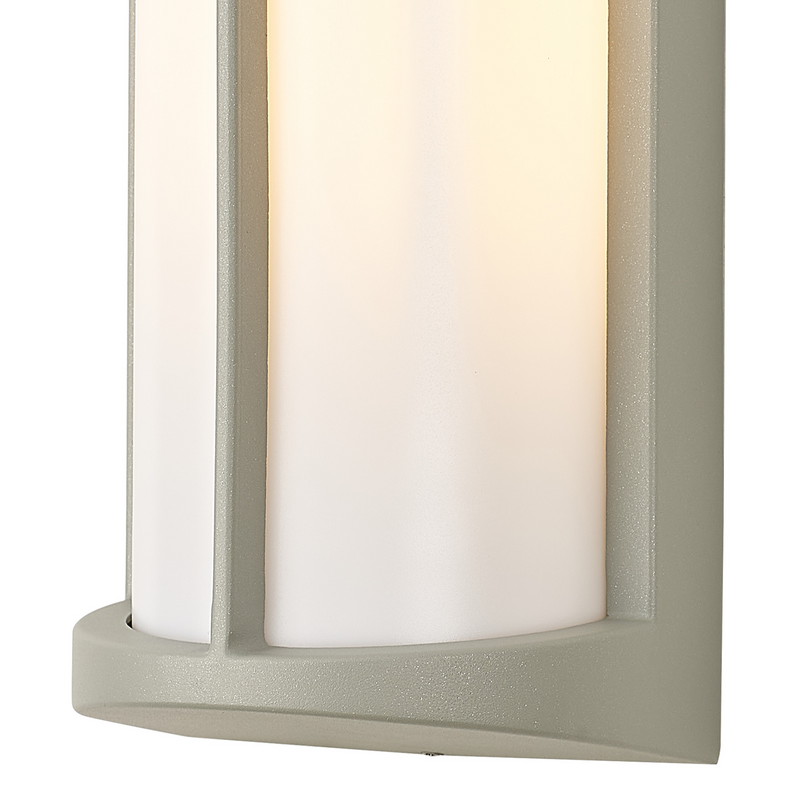 Load image into Gallery viewer, C-Lighting Edgar Wall Lamp, 1 x E27, IP54, Matt Silver/Opal  - 59729
