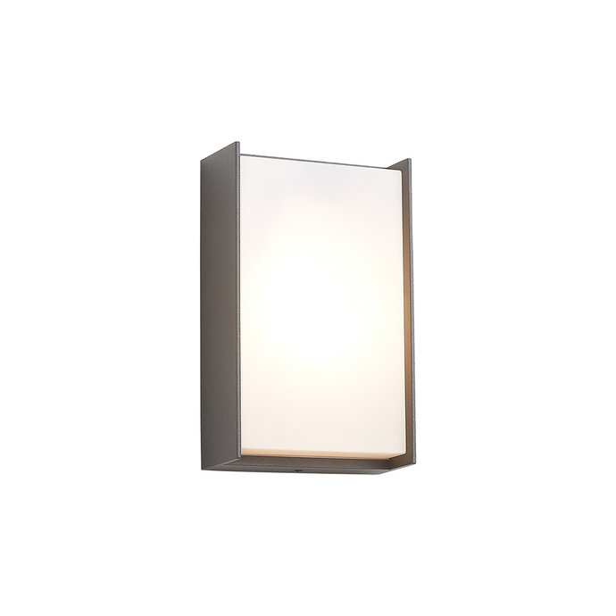 C-Lighting Verge Wall Lamp, 1 x 10W LED, 3000K, 500lm, IP65, Dark Grey/Opal, 3yrs Warranty  - 59730