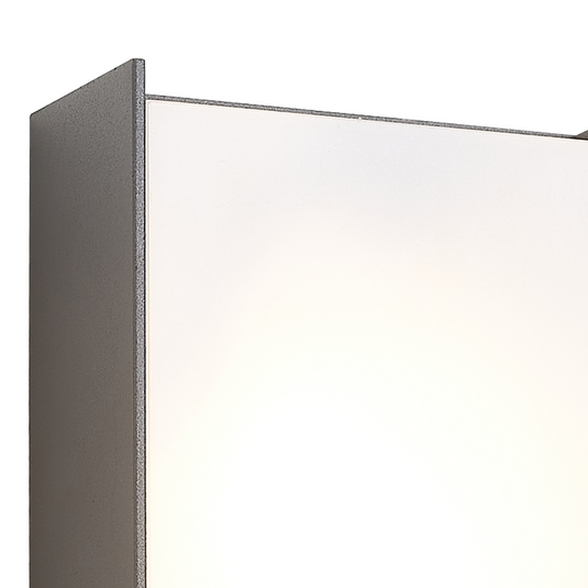 C-Lighting Verge Wall Lamp, 1 x 10W LED, 3000K, 500lm, IP65, Dark Grey/Opal, 3yrs Warranty  - 59730