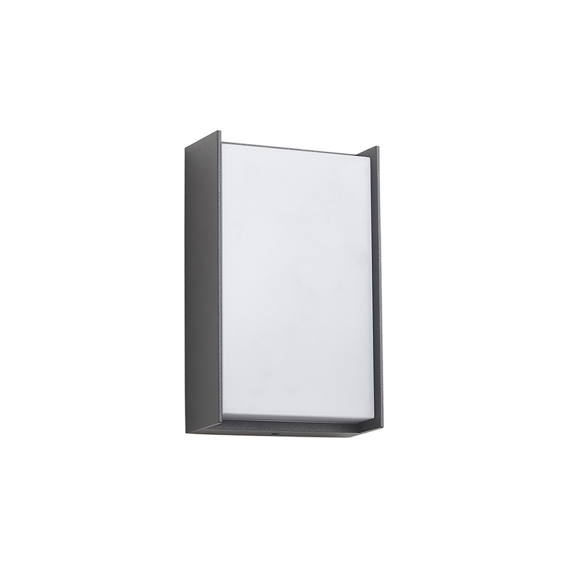 Load image into Gallery viewer, C-Lighting Verge Wall Lamp, 1 x 10W LED, 3000K, 500lm, IP65, Dark Grey/Opal, 3yrs Warranty  - 59730
