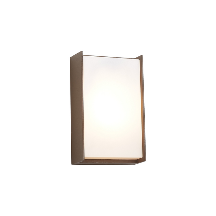 C-Lighting Verge Wall Lamp, 1 x 10W LED, 3000K, 500lm, IP65, Dark Brown/Opal, 3yrs Warranty  - 59731