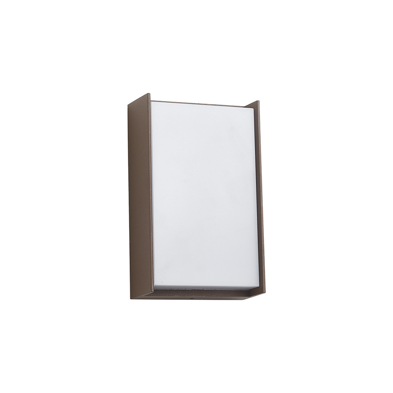 Load image into Gallery viewer, C-Lighting Verge Wall Lamp, 1 x 10W LED, 3000K, 500lm, IP65, Dark Brown/Opal, 3yrs Warranty  - 59731
