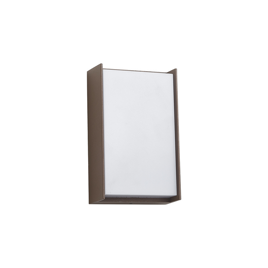 C-Lighting Verge Wall Lamp, 1 x 10W LED, 3000K, 500lm, IP65, Dark Brown/Opal, 3yrs Warranty  - 59731