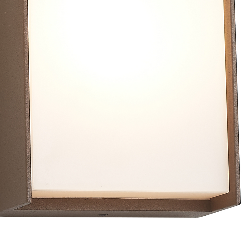 Load image into Gallery viewer, C-Lighting Verge Wall Lamp, 1 x 10W LED, 3000K, 500lm, IP65, Dark Brown/Opal, 3yrs Warranty  - 59731
