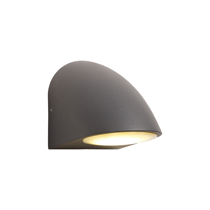 C-Lighting Kawa Wall Lamp, 1 x GU10, IP54, Dark Grey/Opal  - 59733