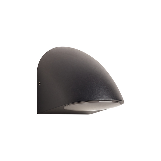 C-Lighting Kawa Wall Lamp, 1 x GU10, IP54, Matt Black/Opal  - 59734