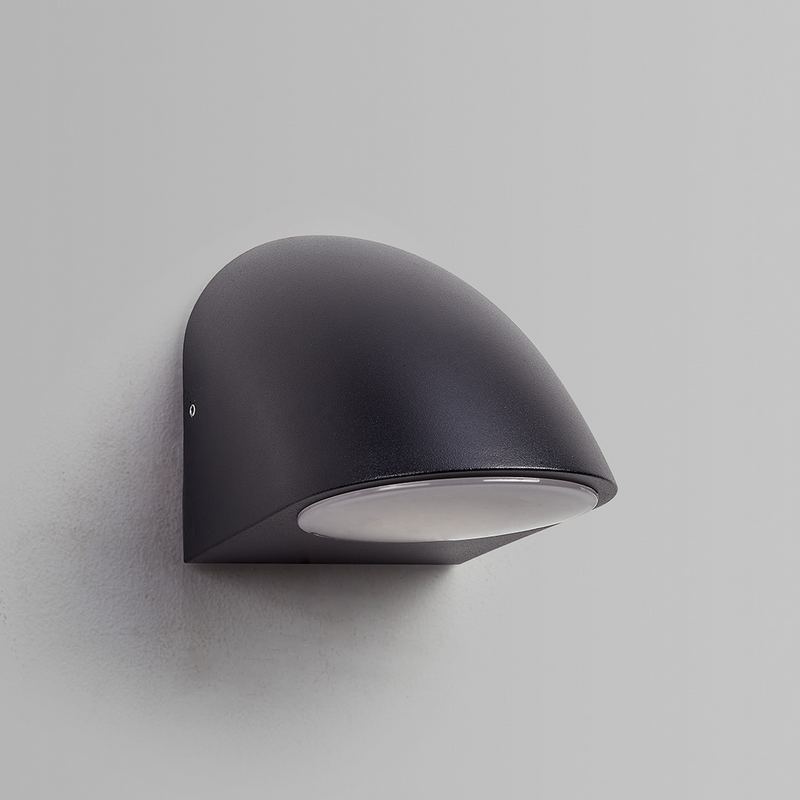 Load image into Gallery viewer, C-Lighting Kawa Wall Lamp, 1 x GU10, IP54, Matt Black/Opal  - 59734
