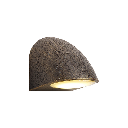 C-Lighting Kawa Wall Lamp, 1 x GU10, IP54, Black/Brushed Gold/Opal  - 59735