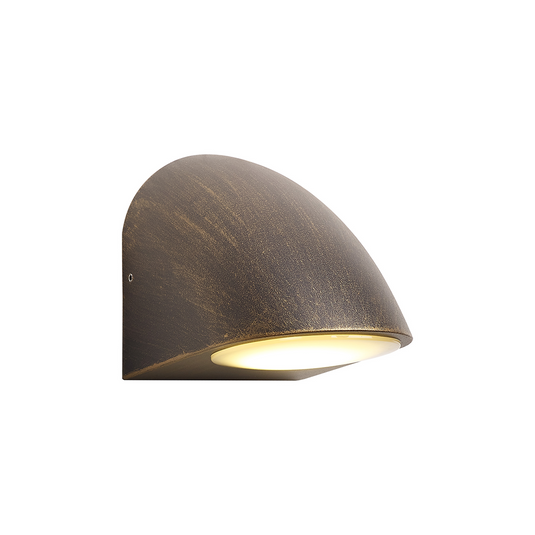 C-Lighting Kawa Wall Lamp, 1 x GU10, IP54, Black/Brushed Gold/Opal  - 59735