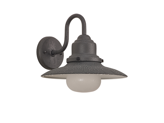 C-Lighting Norad Wall Lamp, 1 x E27, IP44, Dark Grey/Black/Opal - 59737