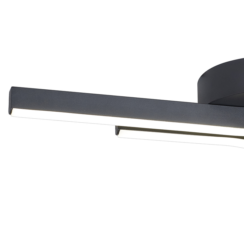 Load image into Gallery viewer, C-Lighting Lungo 3 Arm Flush Ceiling, 24W LED, 4000K, 700lm, Sand Black, 3yrs Warranty - 59773

