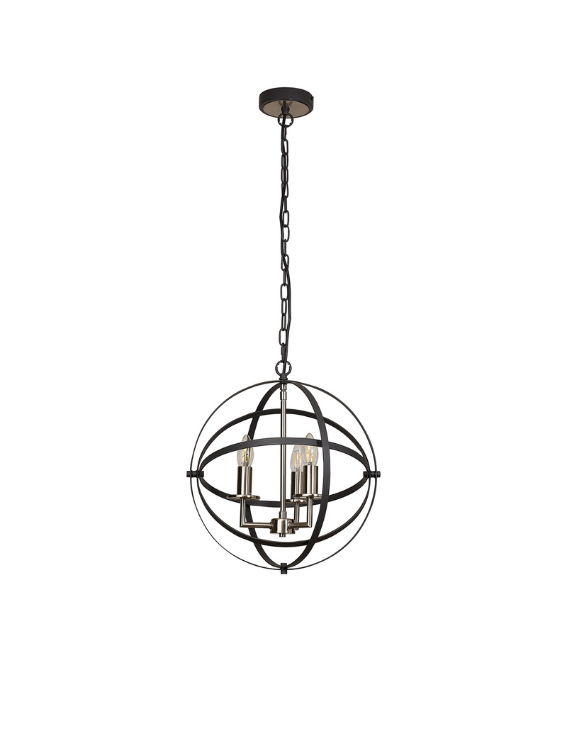 Load image into Gallery viewer, C-Lighting Hoath Pendant, 3 x E14, Anthracite/Satin Nickel - 59782
