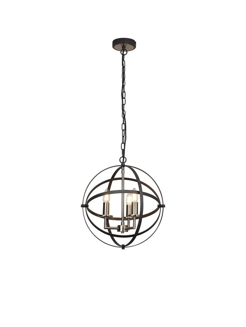 Load image into Gallery viewer, C-Lighting Hoath Pendant, 3 x E14, Anthracite/Satin Nickel - 59782
