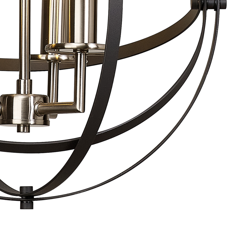 Load image into Gallery viewer, C-Lighting Hoath Pendant, 3 x E14, Anthracite/Satin Nickel - 59782
