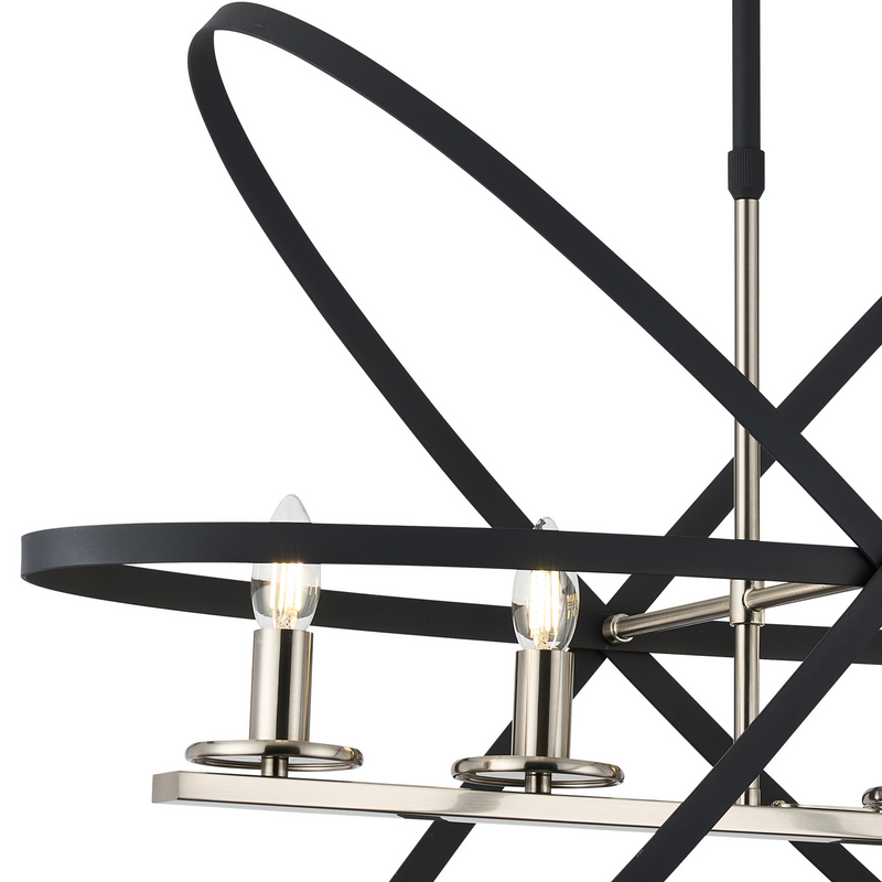 Load image into Gallery viewer, C-Lighting Hoath Pendant, 4 x E14, Anthracite/Satin Nickel - 59783
