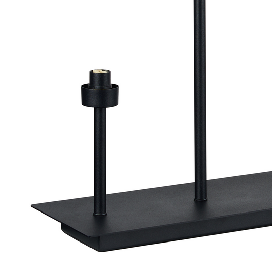 C-Lighting Capel Satin Black 5 Light G9 Rectangular Table Lamp, Suitable For A Vast Selection Of Glass Shades - 59798