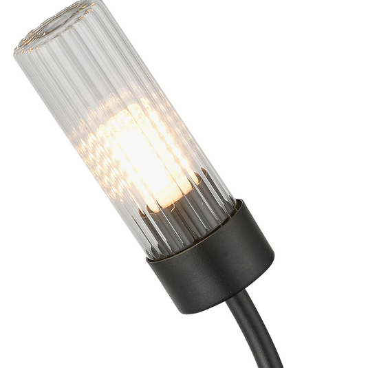 C-Lighting Babeny Right Wall Lamp, 1 Light G9, IP44, Satin Black/Clear Glass - 59822