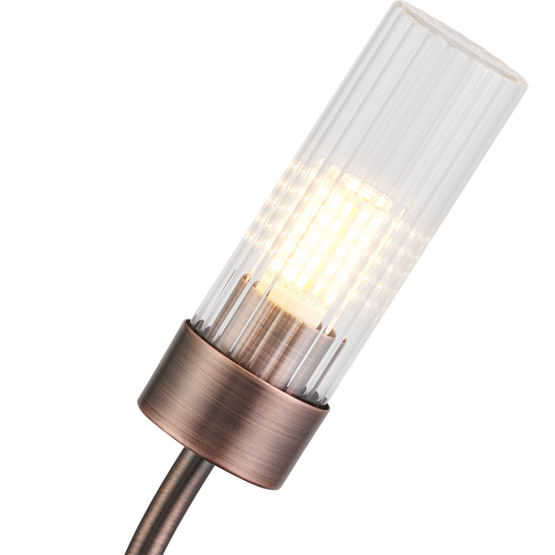 Load image into Gallery viewer, C-Lighting Babeny Right Wall Lamp, 1 Light G9, IP44, Bronze/Clear Glass - 59824
