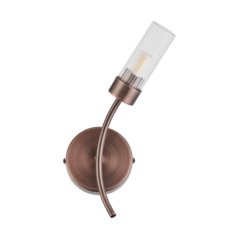 Load image into Gallery viewer, C-Lighting Babeny Right Wall Lamp, 1 Light G9, IP44, Bronze/Clear Glass - 59824
