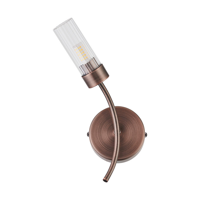 Load image into Gallery viewer, C-Lighting Babeny Left Wall Lamp, 1 Light G9, IP44, Bronze/Clear Glass - 59825
