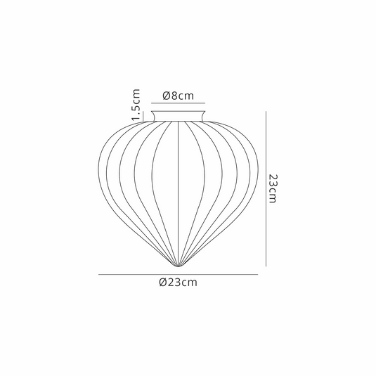 C-Lighting Capton Flush Fitting With Flower Bud Shade 1 x E27, Polished Nickel/Cognac - 59831