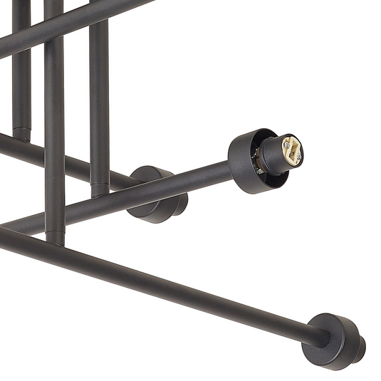 C-Lighting Capel Satin Black 8 Light G9 Universal Semi Flush Light, Suitable For A Vast Selection Of Glass Shades - 59853