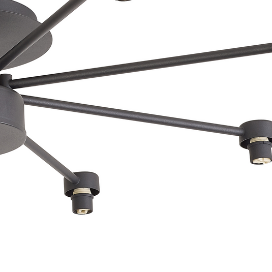 C-Lighting Capel Satin Black 8 Light G9 Universal Semi Flush Light, Suitable For A Vast Selection Of Glass Shades - 59854