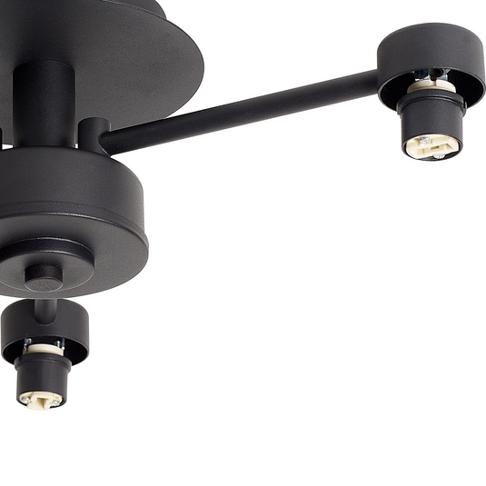 C-Lighting Capel Satin Black 3 Light G9 Universal Semi Flush Light, Suitable For A Vast Selection Of Glass Shades - 59857