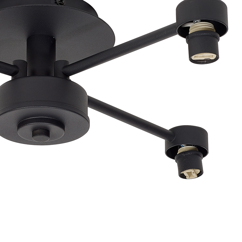 Load image into Gallery viewer, C-Lighting Capel Satin Black 4 Light G9 Universal Semi Flush Light, Suitable For A Vast Selection Of Glass Shades - 59858
