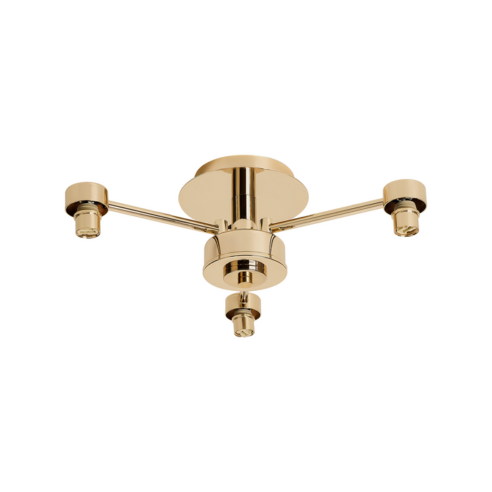 C-Lighting Capel French Gold 3 Light G9 Universal Semi Flush Light, Suitable For A Vast Selection Of Glass Shades - 59866