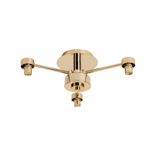 C-Lighting Capel French Gold 3 Light G9 Universal Semi Flush Light, Suitable For A Vast Selection Of Glass Shades - 59866