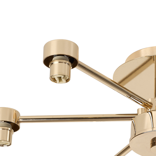 C-Lighting Capel French Gold 6 Light G9 Universal Semi Flush Light, Suitable For A Vast Selection Of Glass Shades - 59868