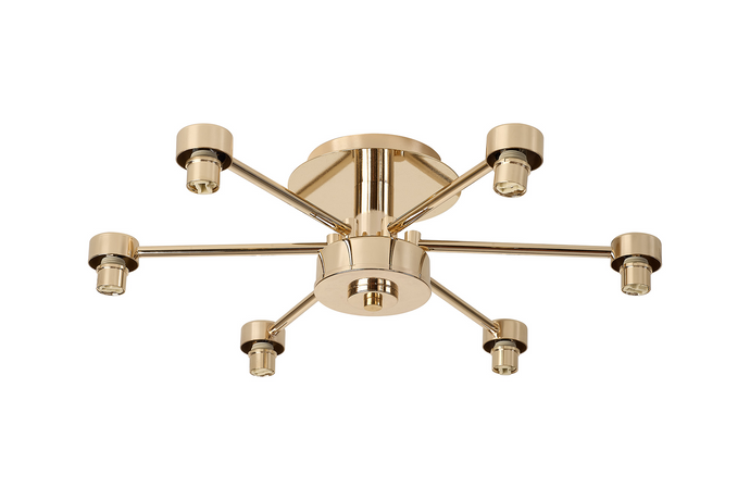 C-Lighting Capel French Gold 6 Light G9 Universal Semi Flush Light, Suitable For A Vast Selection Of Glass Shades - 59868