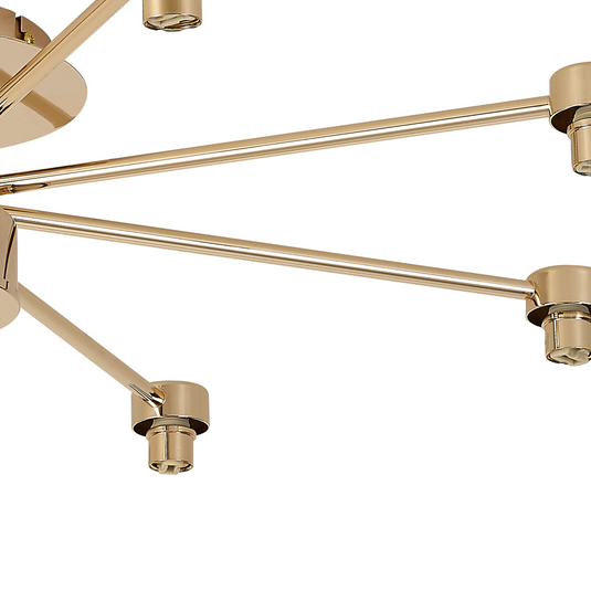 C-Lighting Capel French Gold 8 Light G9 Universal Semi Flush Light, Suitable For A Vast Selection Of Glass Shades - 59869