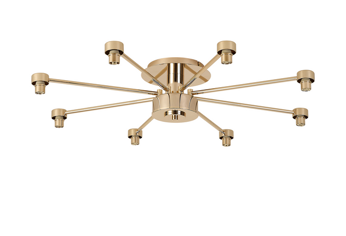 C-Lighting Capel French Gold 8 Light G9 Universal Semi Flush Light, Suitable For A Vast Selection Of Glass Shades - 59869