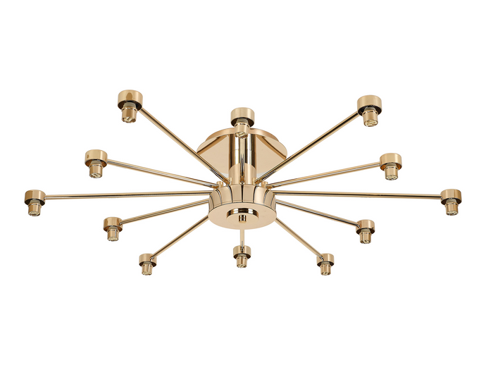 C-Lighting Capel French Gold 12 Light G9 Universal Semi Flush Light, Suitable For A Vast Selection Of Glass Shades - 59870