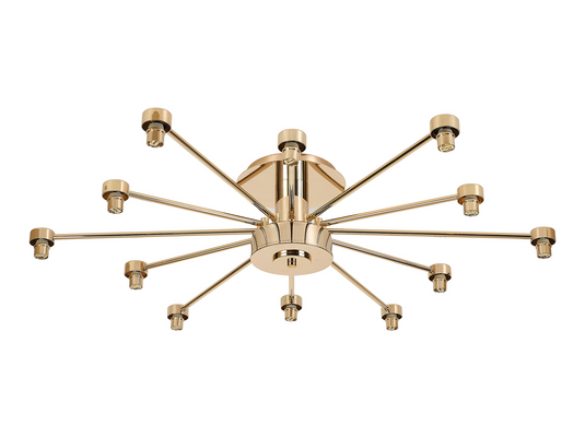 C-Lighting Capel French Gold 12 Light G9 Universal Semi Flush Light, Suitable For A Vast Selection Of Glass Shades - 59870