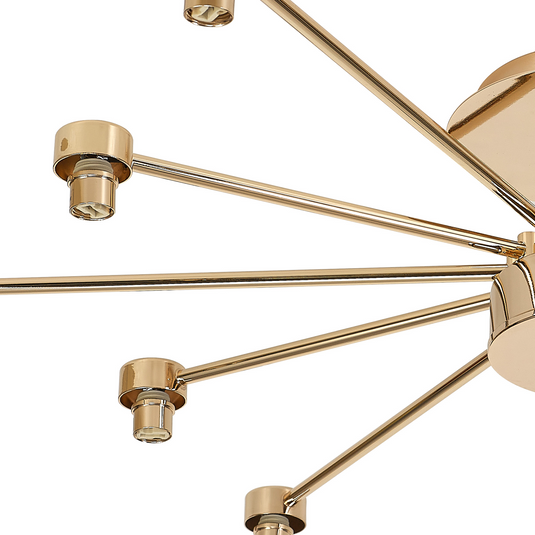 C-Lighting Capel French Gold 12 Light G9 Universal Semi Flush Light, Suitable For A Vast Selection Of Glass Shades - 59870