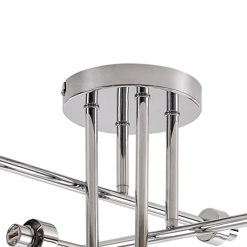 Load image into Gallery viewer, C-Lighting Capel Polished Chrome 8 Light G9 Universal Semi Flush Light, Suitable For A Vast Selection Of Glass Shades - 59874
