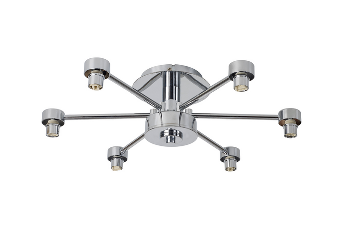 C-Lighting Capel Polished Chrome 6 Light G9 Universal Semi Flush Light, Suitable For A Vast Selection Of Glass Shades - 59878