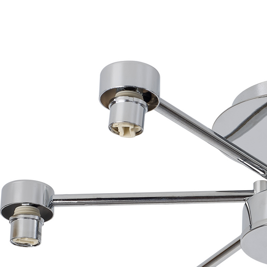 C-Lighting Capel Polished Chrome 6 Light G9 Universal Semi Flush Light, Suitable For A Vast Selection Of Glass Shades - 59878
