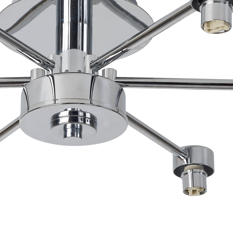 Load image into Gallery viewer, C-Lighting Capel Polished Chrome 6 Light G9 Universal Semi Flush Light, Suitable For A Vast Selection Of Glass Shades - 59878

