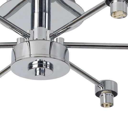 C-Lighting Capel Polished Chrome 6 Light G9 Universal Semi Flush Light, Suitable For A Vast Selection Of Glass Shades - 59878