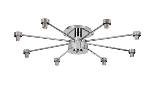 C-Lighting Capel Polished Chrome 8 Light G9 Universal Semi Flush Light, Suitable For A Vast Selection Of Glass Shades - 59879