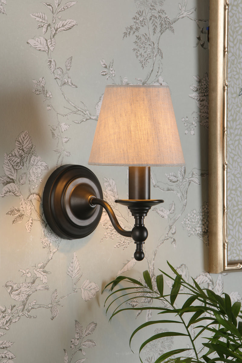 Load image into Gallery viewer, Laura Ashley LA3756243-Q Ludchurch Single Wall Light Industrial Black Bracket Only - 61561
