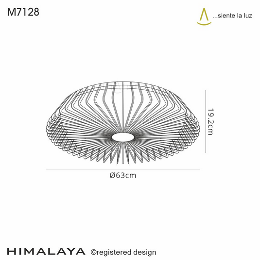 Mantra M7128 Himalaya 70W LED Dimmable Ceiling Light With Built-In 35W DC Reversible Fan, Remote, APP & Alexa/Google Voice Control, 4900lm, Wood -